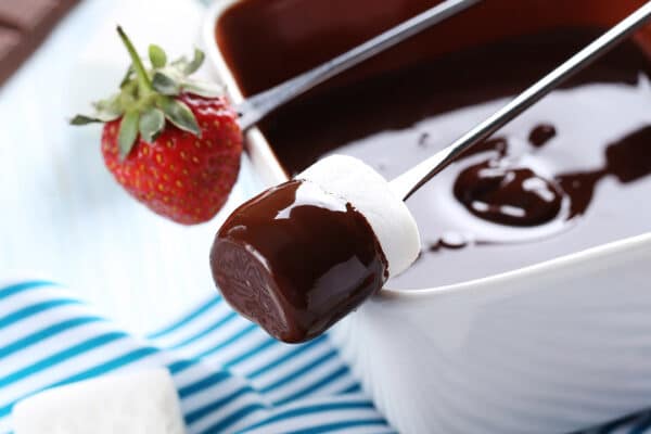 Chocolade fondue recept
